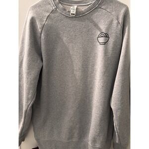 AS COLOUR SUPPLY Men's Gray Solid Crewneck Casual Sweatshirt SZ XL Ramen Bowl